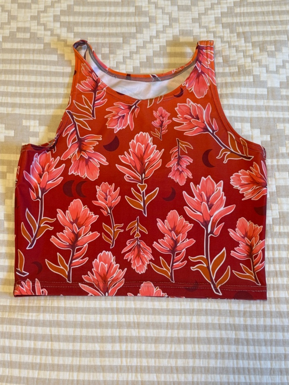 Rachel Pohl Art Red Floral Tank